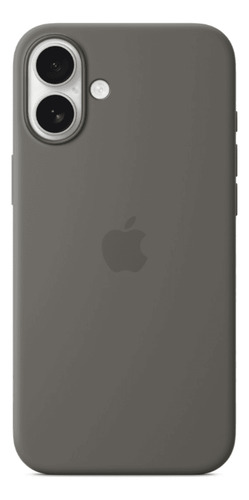 Case Silicone Magsafe Capa iPhone 16 Plus Cinza-pedra