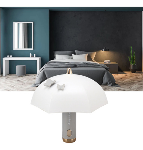 Lámpara De Noche Led Para Mesita De Noche, Recargable Por Us