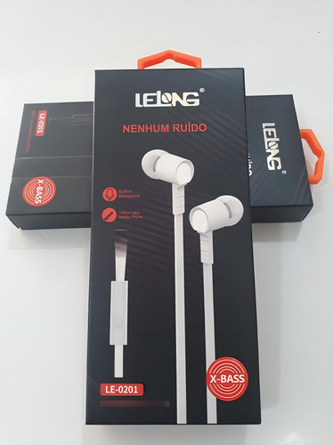 Fone De Ouvido Lelong Com Microfone Le-0201/x-bass