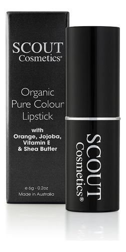 Scout Cosmetics Organic Lipstick With Orange, Jojoba, Vitami