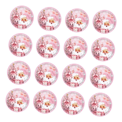 . 16 Platos Para Fiesta Navidad, Accesorio 7 Pulgadas