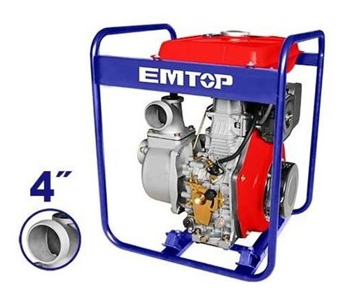 Motobomba De Agua Diesel 4puLG 8.3hp 418cc Emtop Edwp10011