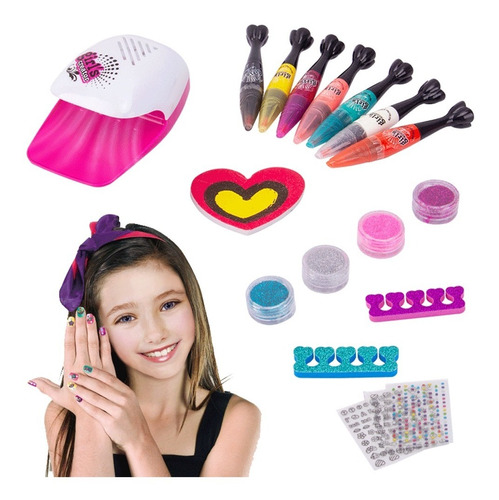 Set / Kit Belleza Uñas Manicure Juguetes Para Niñas / Nuevo