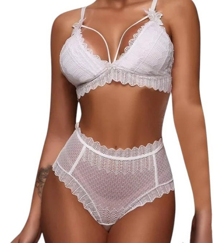 C^ Conjunto Panty Coordinado Encaje Sexy Moda Coreana