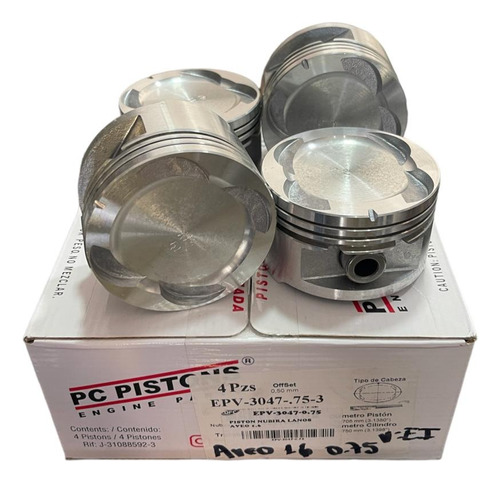 Pistones Pc Pistons Chevrolet Aveo 0.75/0.30