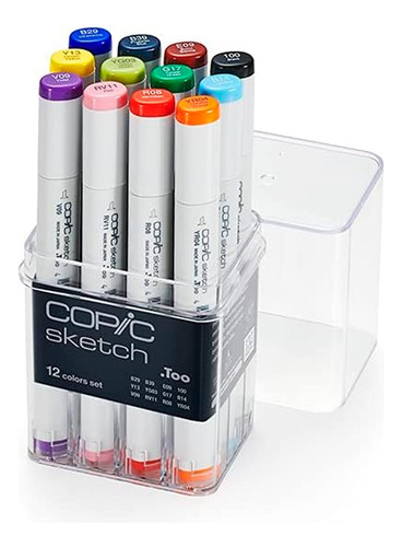 Marcadores Plumones Copic Sketch Caja Con 12 Colores