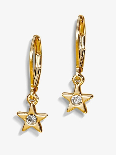 Yanbal Aretes Estrella Casiopea Doré Baño Oro 24k Sellado