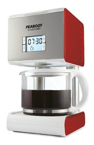 Cafetera Peabody Smartchef PE-CM2079 automática roja de filtro 220V