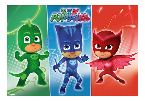 Painel Pj Masks Gigante 126 X 88 Cm