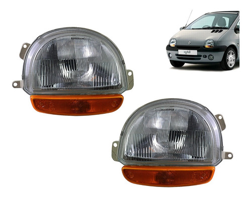 Juego De Optica Renault Twingo 1994 1995 1996 1997 1998 Tyc