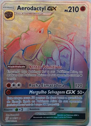 Carta Pokemon Aerodactyl GX Português Original Copag 106/236 ou 224/236