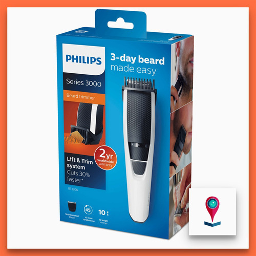 Imagen 6 de 7 de Recortadora Philips Series 3000 BT3206/14 gris y negro 100V/240V
