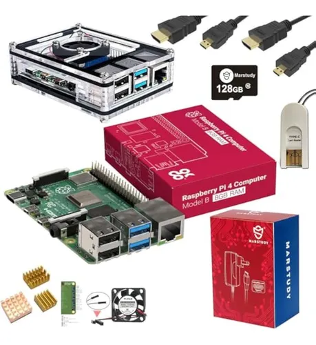comprar Kit De Inicio Marskit Raspberry Pi 4 Modelo B, 128 Gb