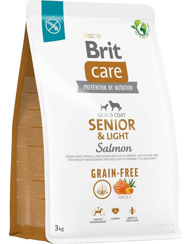 Brit Care Dog Grain-free Senior & Light Salmon 3kg