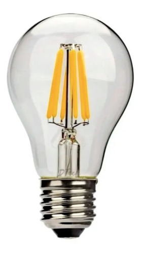 Lámpara Led Bulbo Vintage Filamento E27 8w A60 Dimerizable