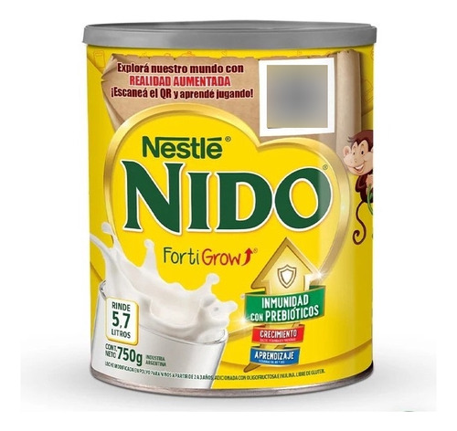 Nido Fortigrow Leche Infantil En Polvo Con Prebióticos X750g