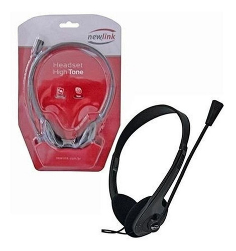 Imagem 2 de 3 de Headset High Tone Headphone Com Microfone Hs302 Newlink P2