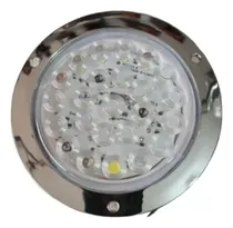 Comprar Stop Plafon 4  Redondo Cromado Blanco 24 Led