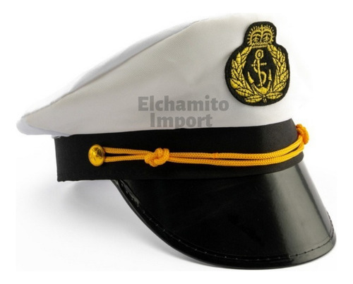 Gorro Capitán Marina Fiesta Niños