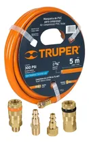 Comprar Manguera De Aire 5m + 2 Conectores Rápidos + 2 Coples Truper