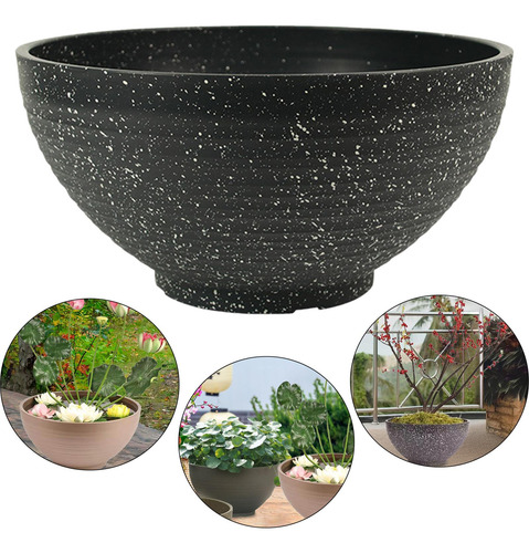 Maceta De Jardín, 40 Centímetros Con Punta Gris Oscuro