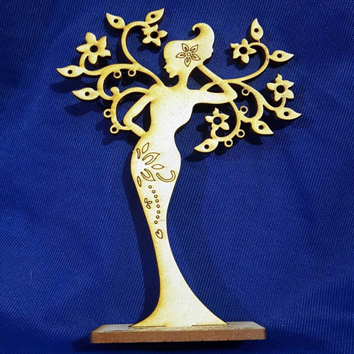 Imagen 5 de 5 de 150 Árbol De La Vida Mujer Souvenir Porta Aros Fibrofacil 15