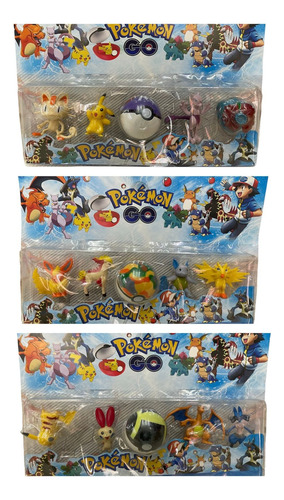 Blister Pokemon Go X4 Personajes + Pokebola