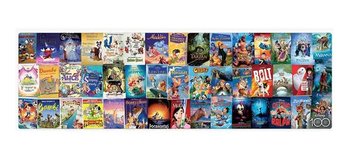 Quebra Cabeça 1500 Peças Panorâmico Disney 100 Anos Posters Game Office  Toyster - Livrarias Curitiba