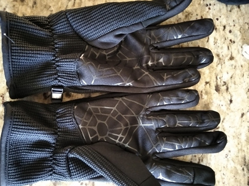 Imagen 2 de 2 de Guantes Spiderman Negros Talla L. Nuevos