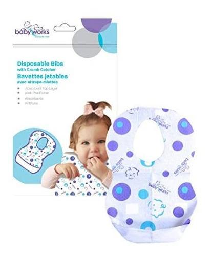 Baberos Desechables Para Bebés | Con La Miga Catcher | Tamañ