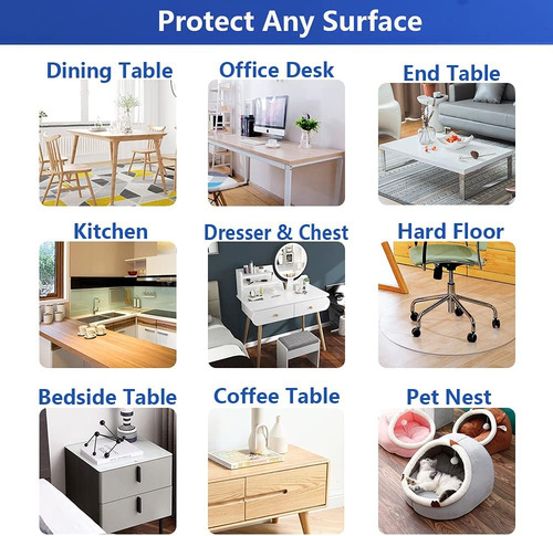 Protector P/ Mesa Splendeful, Pvc, Flexible, 71,1 X 274,3 Cm