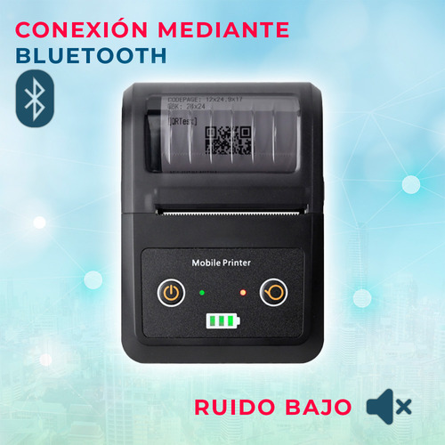 Impresora Térmica Portátil Bluetooth Recargable Tipo C 58mm