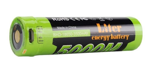 Bateria 18650 Con Usb Liter Energy 5000m 3500mah Protegida