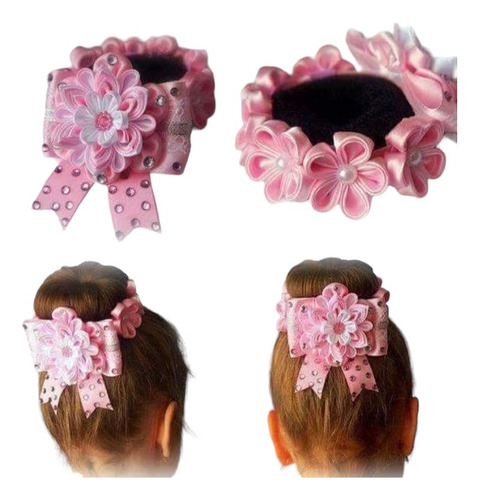Scrunchies Cabellos Colas Cintillo Moño Balett Boda Quince