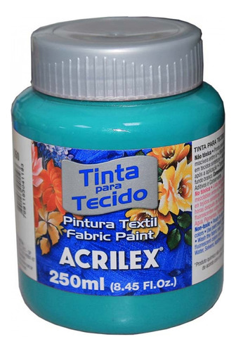 Tinta De Tecido Fosca 250ml - Cores Cor Azul Mar 535