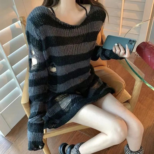 Suéter Largo Coreano Gótico