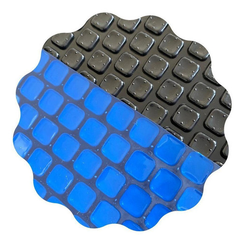 Capa Térmica Piscina 8x3,5 300 Micras Proteção Uv Black/blue