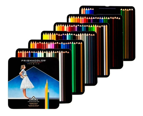 Imagen 4 de 9 de Colores Prismacolor Premier Caja X132 Lápices Profesionales