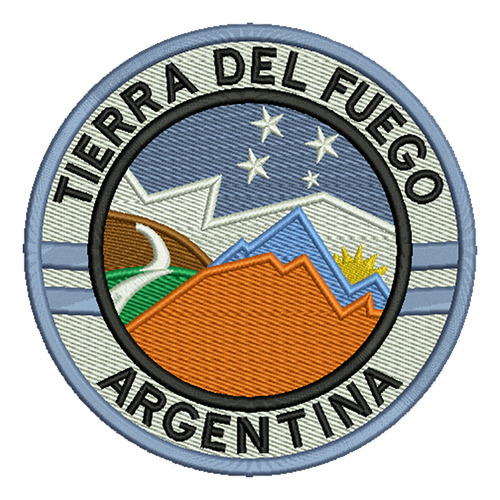 940 Tierra Del Fuego Argentina Parche Bordado