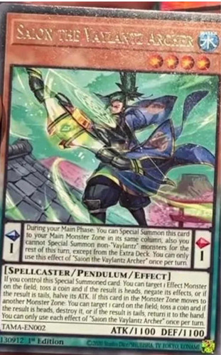 Yugioh! Saion The Vaylantz Archer