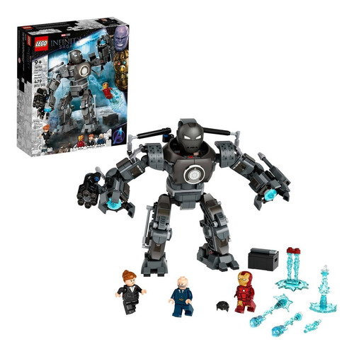 Kit Lego Marvel Iron Man Caos De Iron Monger 76190 +9 Años