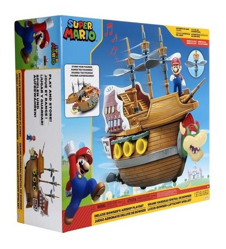 Nave De Bowser Super Barco Mario Bros Nintendo Original