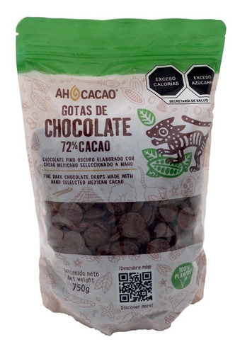 Chocolate En Gotas 72% Cacao 750g