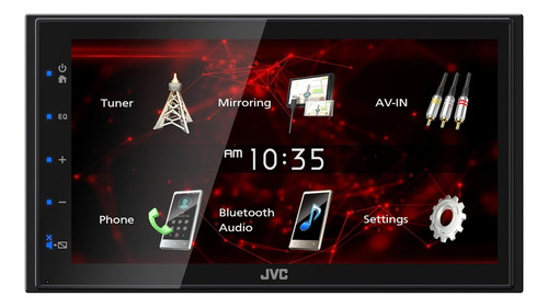 Pantalla Jvc Kw-m180bt Mirroring 6.8 PuLG Bluetooth Usb