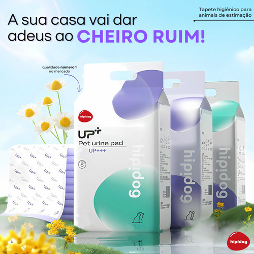 Tapete Higiênico Cães 60x45 50un Absorção Higiene Pet Up