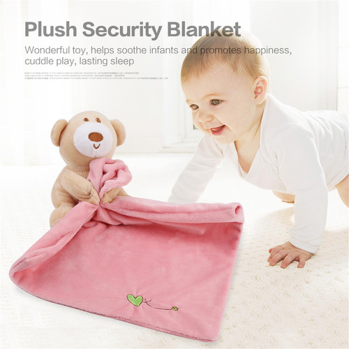 Manta De Seguridad Rosa Para Bebés Lovely Bear, Suave, De Fe