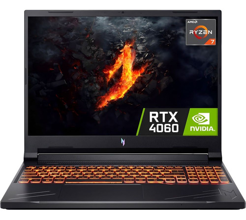 Notebook Gamer Acer Nitro V Anv16-41-r5k2 Ryzen7 Rtx4060 8gb