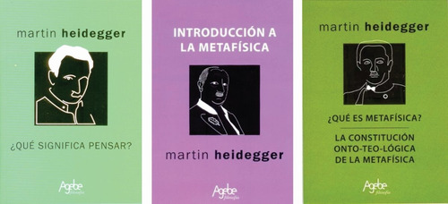 Martin Heidegger Lote X 3 Libros Nuevos
