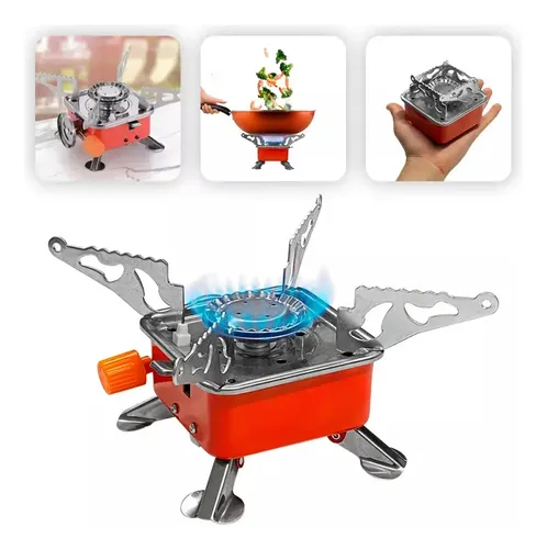 Mini Fogareiro Portatil À Gas Fogão 1 Boca Camping Pesca