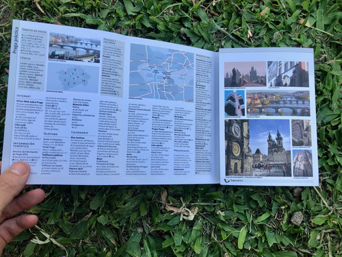 Plano Guia De Praga, Incluye Mapas A Color.